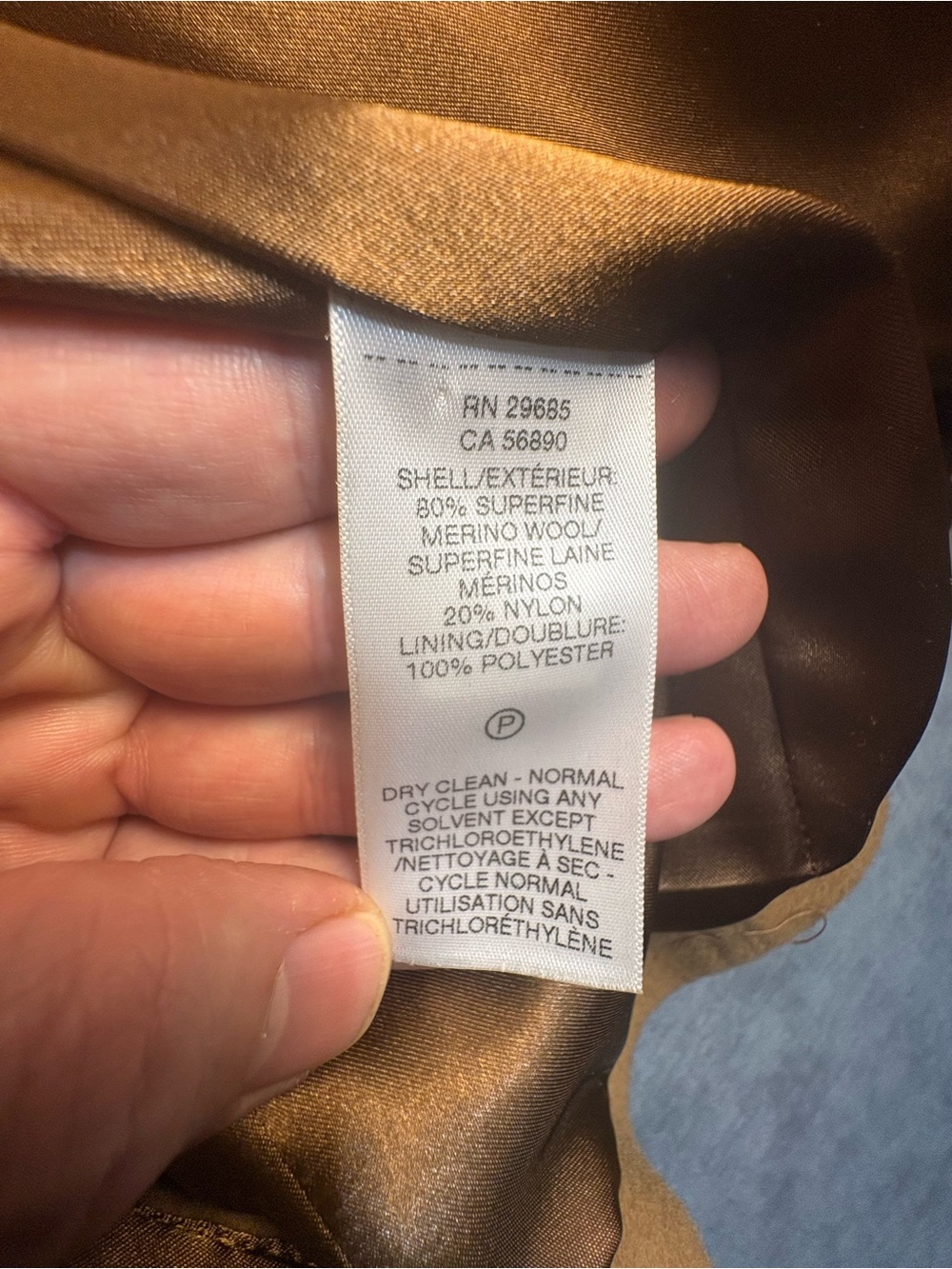 Pendleton Women’s Wool Peacoat Jacket Size 4 Camel Double Breasted - Picture 9 of 14